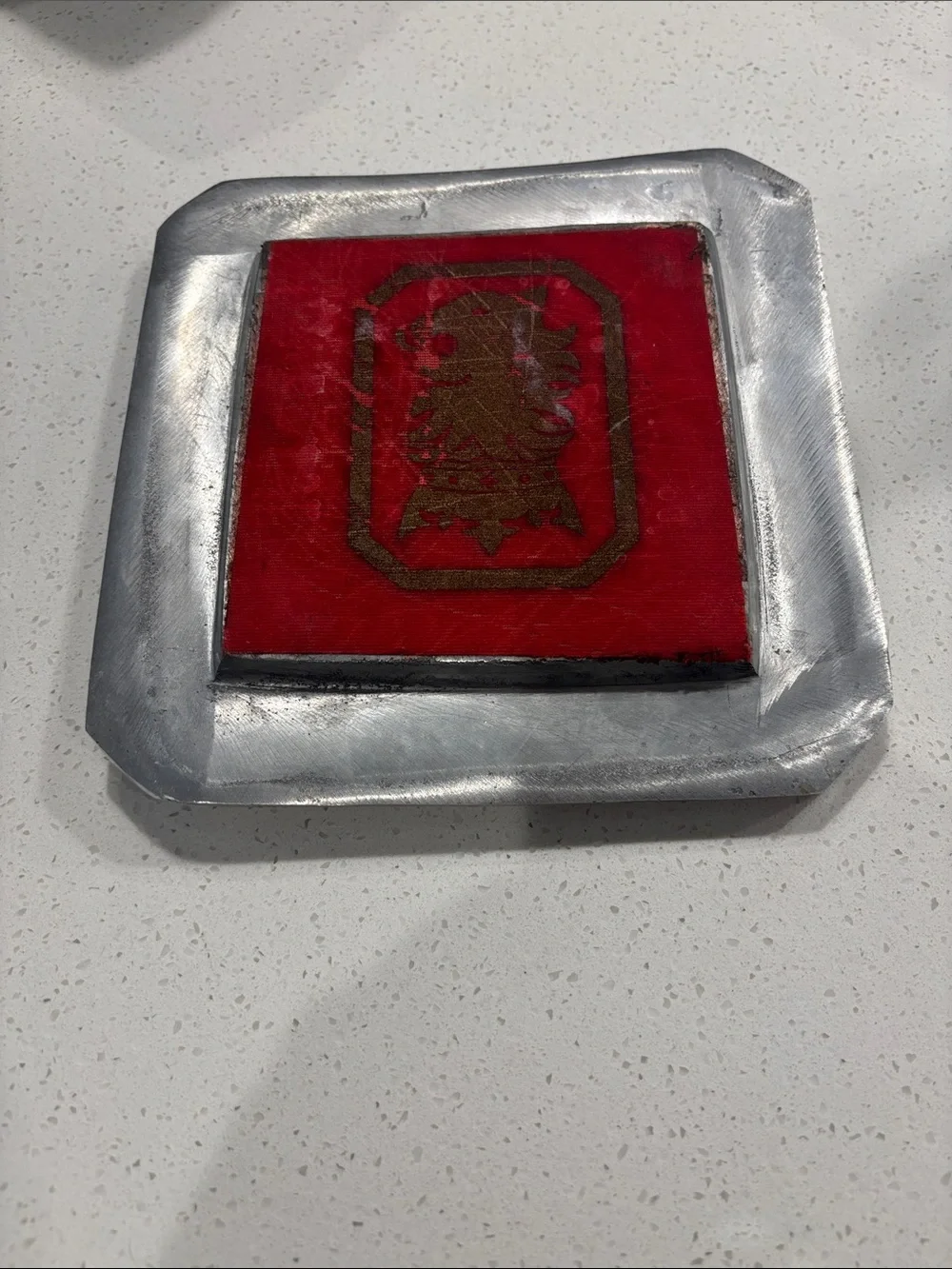 Drew Estate Undercrown Metal Cigar Ashtray – 4-Stirrup Pewter Finish